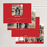 "Love and Cheers" - Holiday Cards in Poinsettia by Angellia Stefanie - Back of Card Options