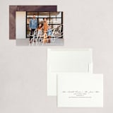"Hopeful Hand-Lettering" - Holiday Cards in Snow by Becky Nimoy - Assembled