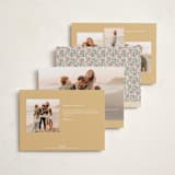 "Floral block print" - Holiday Cards in Forest by Creo Study - Back of Card Options