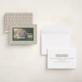 "Floral block print" - Holiday Cards in Forest by Creo Study - Assembled