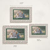 "Floral block print" - Holiday Cards in Forest by Creo Study - Formats Available