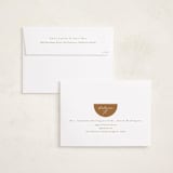 "Round Overlap" - Holiday Cards in Gingerbread by Brianne Larsen - FREE Recipient Addressing