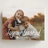 "Unleashed" - Holiday Cards in Snow by Annie Holmquist - Folded Card