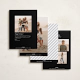"Septet" - Holiday Cards in Snowflake by Jessica Williams - Back of Card Options