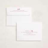 "Here Comes Santa Paws" - Holiday Cards in Cherry by Everett Paper Goods - FREE Recipient Addressing
