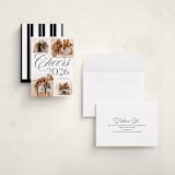 "Four Cheers" - Holiday Cards in Snow by Owl and Toad - Assembled