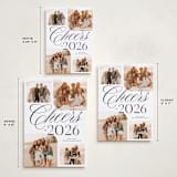 "Four Cheers" - Holiday Cards in Snow by Owl and Toad - Formats Available