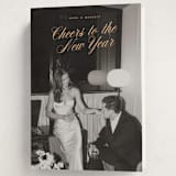 "Classy Cheer" - Holiday Cards in Apricot by Ekko Studio - Folded Card