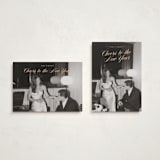 "Classy Cheer" - Holiday Cards in Apricot by Ekko Studio - Photo Orientation Options