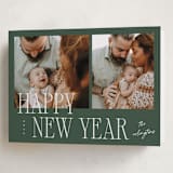 "Two" - Holiday Cards in Fir by Kelly Schmidt - Folded Card