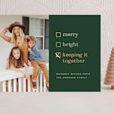"Keeping it together" - Holiday Cards in Forest by Pink House Press - Front