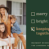 "Keeping it together" - Holiday Cards in Forest by Pink House Press - Detail