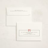 "Watercolor Bow" - Holiday Cards in Spruce by Cindy Reynolds - FREE Recipient Addressing