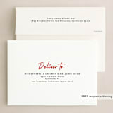 "Good Boy" - Holiday Cards in Crimson by J. Dario Design Co. - FREE Recipient Addressing