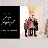 "Peace And Prosperity" - Holiday Cards in Onyx by Up Up Creative - Front