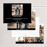 "Peace And Prosperity" - Holiday Cards in Onyx by Up Up Creative - Back of Card Options