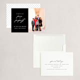 "Peace And Prosperity" - Holiday Cards in Onyx by Up Up Creative - Assembled