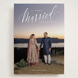 "Very Married Christmas" - Holiday Cards in Snow by Nicoletta Savod - Front