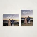 "Very Married Christmas" - Holiday Cards in Snow by Nicoletta Savod - Photo Orientation Options