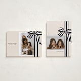 "ribbon wrapped" - Holiday Cards in Charcoal by Angela Marzuki - Photo Orientation Options