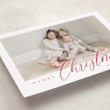 "Corner Slant" - Holiday Cards in Berry by Kelly Schmidt - Detail