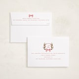 "Classic Merry Crest" - Holiday Cards in Holly Berry by Brooke Chandler - FREE Recipient Addressing