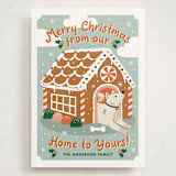 "GINGERBREAD DOG HOUSE" - Holiday Cards in Cider by THE SOCIAL TYPE WHOLESALE - Front