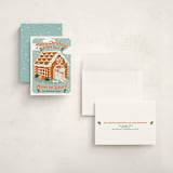 "GINGERBREAD DOG HOUSE" - Holiday Cards in Cider by THE SOCIAL TYPE WHOLESALE - Assembled