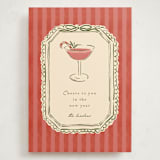"Cheers To You" - Holiday Cards in Candy Cane by Susan Zinader - Front