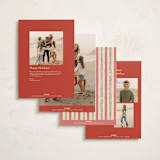 "Cheers To You" - Holiday Cards in Candy Cane by Susan Zinader - Back of Card Options