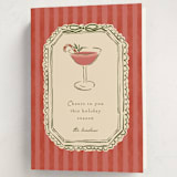 "Cheers To You" - Holiday Cards in Candy Cane by Susan Zinader - Folded Card