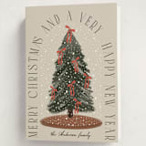 "Snowglobe" - Holiday Cards in Buttercream by Maja Cunningham - Folded Card