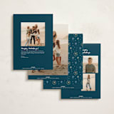 "City" - Holiday Cards in Evening by Elly - Back of Card Options