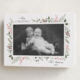 "Always Merry" - Holiday Cards in Candy Cane by Susan Moyal - Folded Card