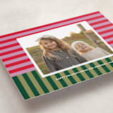 "Festive Stripes" - Holiday Cards in Candy Cane by Shari Margolin - Detail