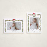 "Bows & Ribbon" - Holiday Cards in Candy Cane by Susan Moyal - Photo Orientation Options