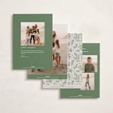 "Classically" - Holiday Cards in Fir by Everett Paper Goods - Back of Card Options