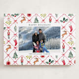 "Festive icons" - Holiday Cards in Leaf by Sarah Knight - Front