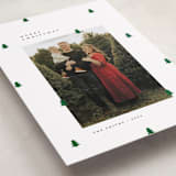 "Scattered Trees" - Holiday Cards in Cotton by Michelle Taylor - Detail
