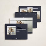"Christmas Classic" - Holiday Cards in Navigation by Design Lotus - Back of Card Options