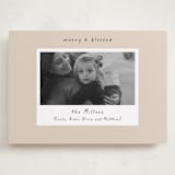 "Blessed Frame" - Holiday Cards in Butter Cream by Mansi Verma - Front