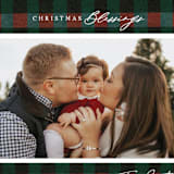 "Winter Plaid" - Holiday Cards in Elf Shoes by Elly - Detail