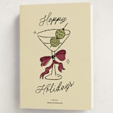 "Cin Cin!" - Holiday Cards in Holly Berry by Helena Vitto - Folded Card