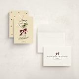 "Cin Cin!" - Holiday Cards in Holly Berry by Helena Vitto - Assembled