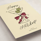"Cin Cin!" - Holiday Cards in Holly Berry by Helena Vitto - Detail