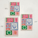 "Seas" - Holiday Cards in Cerulean by Jenna Holcomb - Formats Available