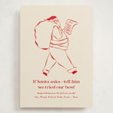 "If Santa Asks" - Holiday Cards in Reindeer Nose by Sierra Lee - Front