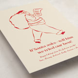 "If Santa Asks" - Holiday Cards in Reindeer Nose by Sierra Lee - Detail