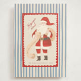 "Greetings from Santa" - Holiday Cards in Wintermint by Teju Reval - Front