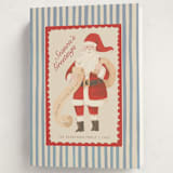 "Greetings from Santa" - Holiday Cards in Wintermint by Teju Reval - Folded Card
